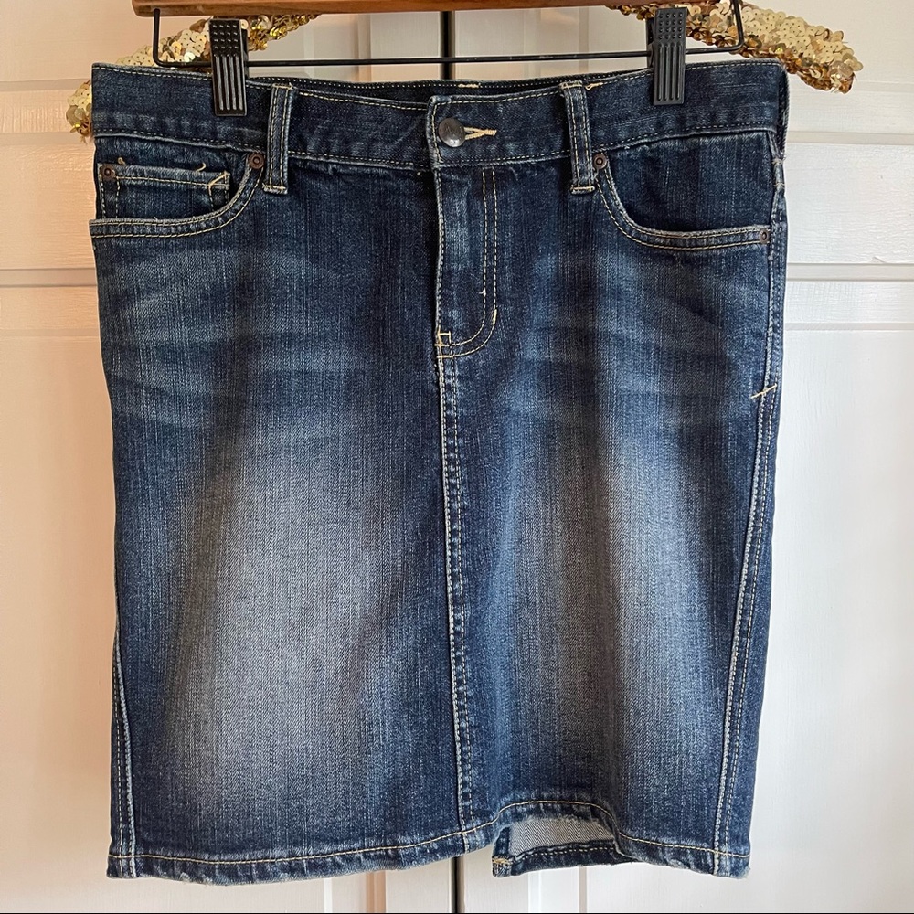 Vintage Abercrombie & Fitch denim pencil skirt